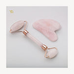 Gua Sha & Roller Set – Rosenquarz