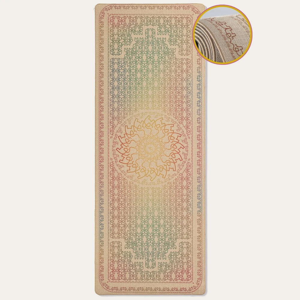 Magische Elefant Yogamatte von Hamsa aus Naturkautschuk und Jute – nachhaltig, rutschfest und umweltfreundlich, perfekt für Ashtanga.