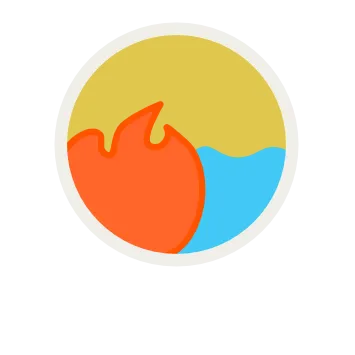 Pitta Symbol zur Bestimmung des Pitta-Dosha im Ayurveda Doshatest auf Hamsa Yogis. Was ist mein Dosha?