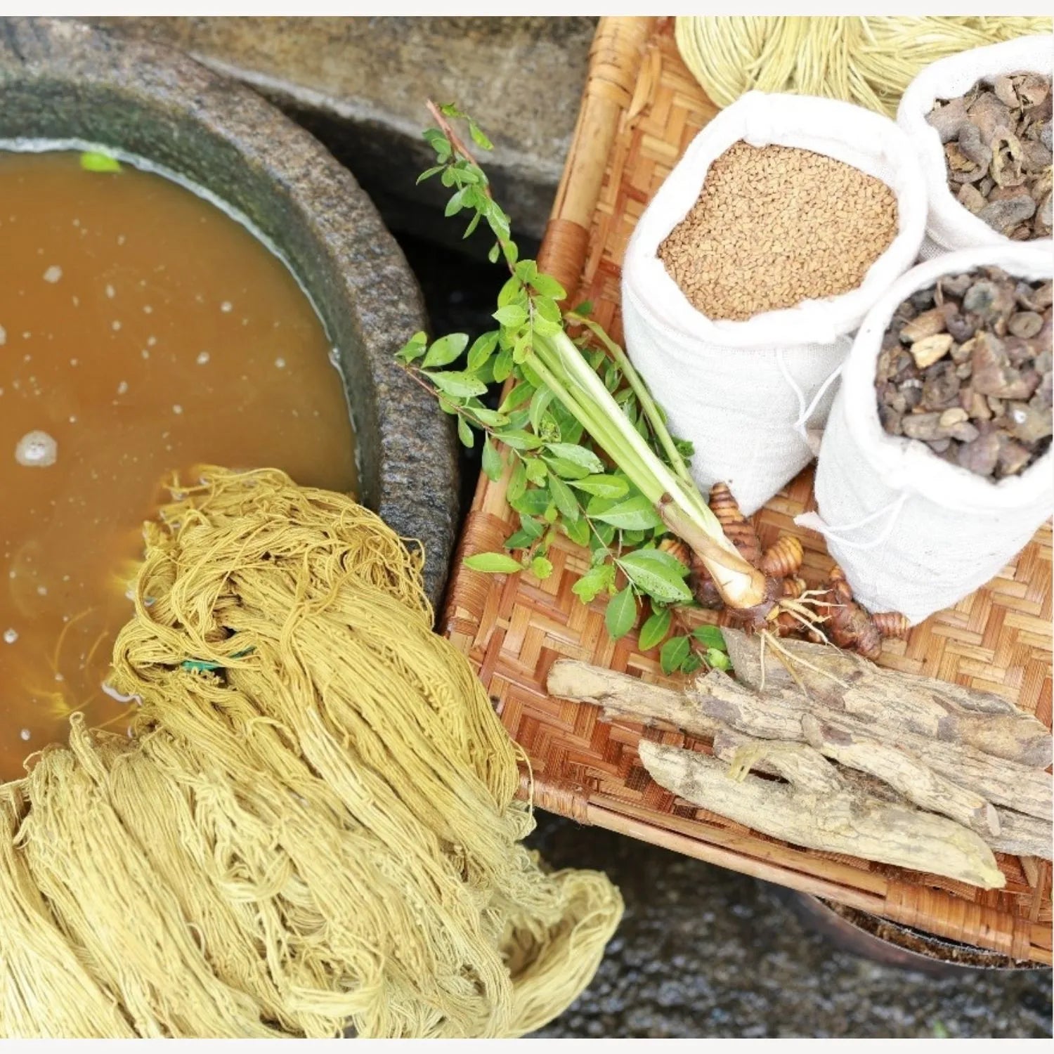 Eco Ayur Vastra Yogamatte – handgewebt, natürliche Materialien, ayurvedische Pflanzenkraft für Achtsamkeit, Meditation und dynamisches Yoga