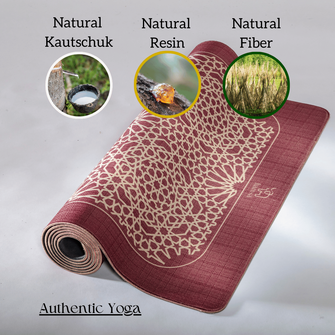 Yogamatte mit starkem Grip für stabile Yoga Praxis